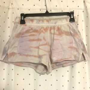 XS Aeropostale pink tie-dye sweat shorts
